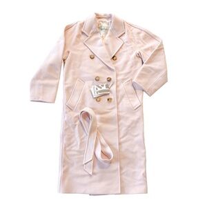 Pink Oversized Wool Coat